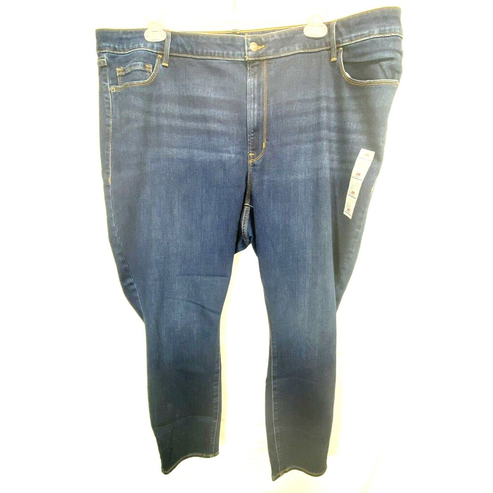 Old Navy Women's Size 26 Mid Rise Pop Icon Skinny Dark Wash Denim Jeans NWOT